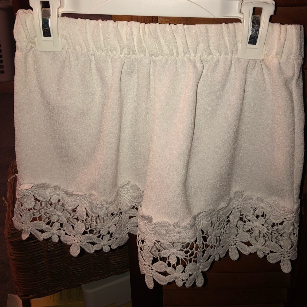 Floral Crochet Shorts